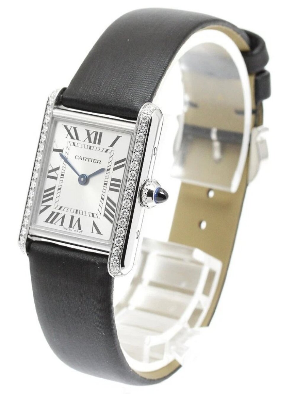 CARTIER tank mast SM W4TA0016 Diamond Bezel Quartz Ladies Watch_960905 - Picture 3 of 7